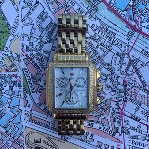 Pre Loved❤️ Michele DecoDiamond GoldTone  MW06A01
